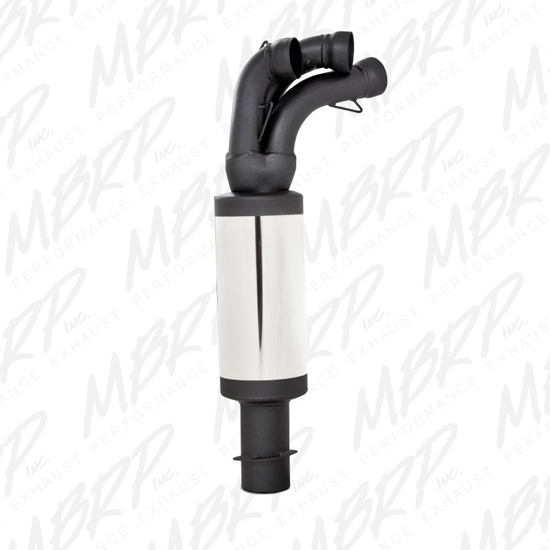 MBRP Exhaust 1110415 Race Muffler. Slip-on Design. Packed Muffler.