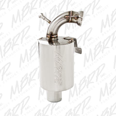 MBRP Exhaust 126T209 Trail Muffler. Slip-on Design. Packed Muffler.