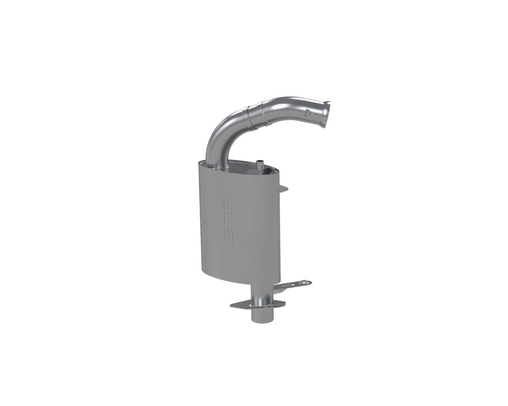 MBRP Exhaust 143Q204 Quiet Trail Muffler. Slip-on Design. Oval Shell.