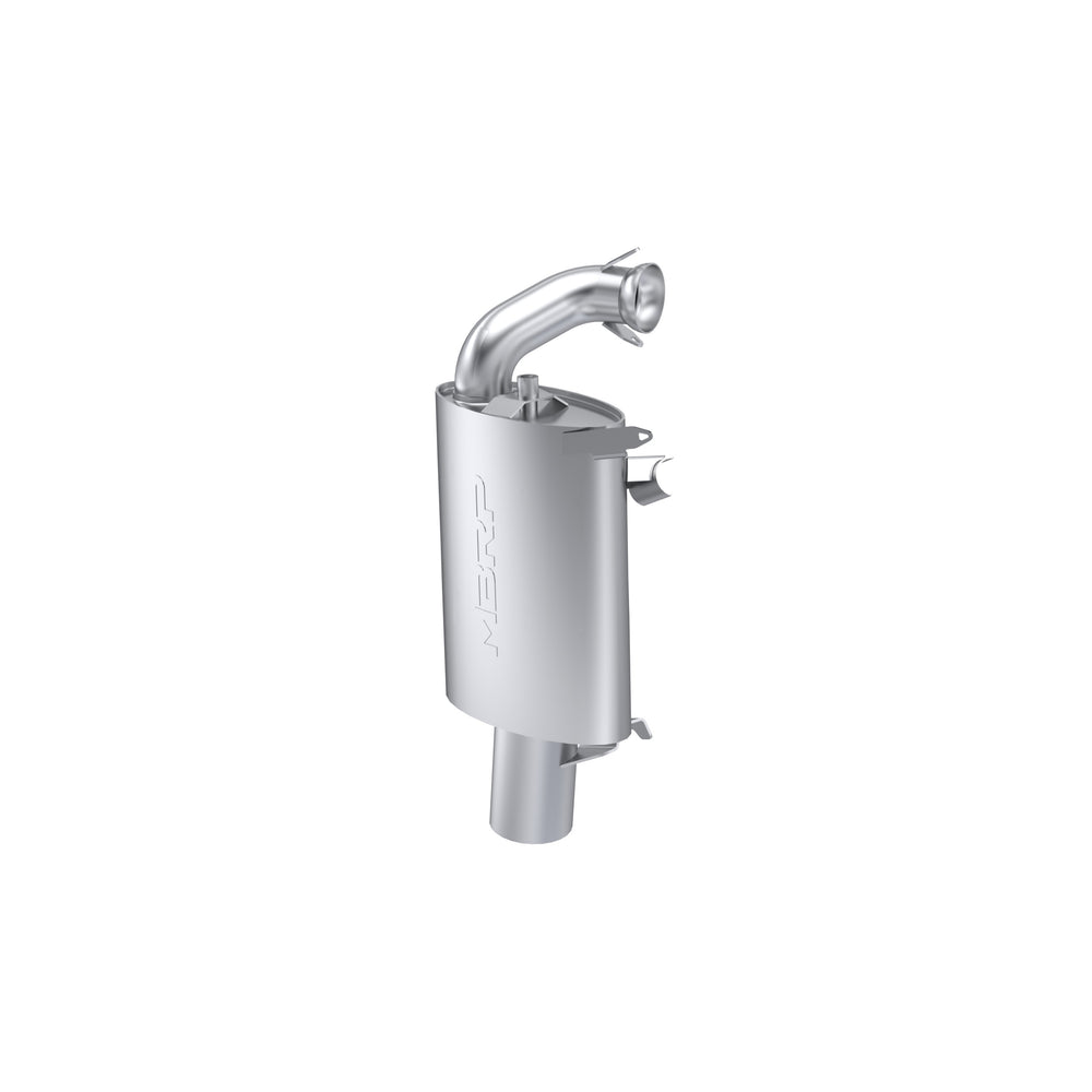 MBRP Exhaust 430Q106 Quiet Trail Muffler. Slip-on Design. Packed Muffler.