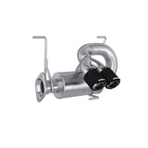 Can-Am Single Slip-on Muffler with catalytic converter and carbon fiber tips.