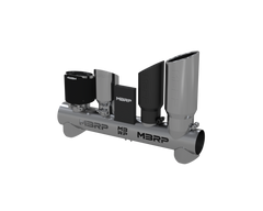 MBRP Exhaust DS0007 T304 Stainless Steel Tip Display with Various Tips.