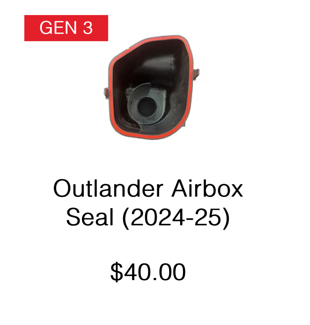 GEN 3 CANAM AIR BOX LID OMC SEAL