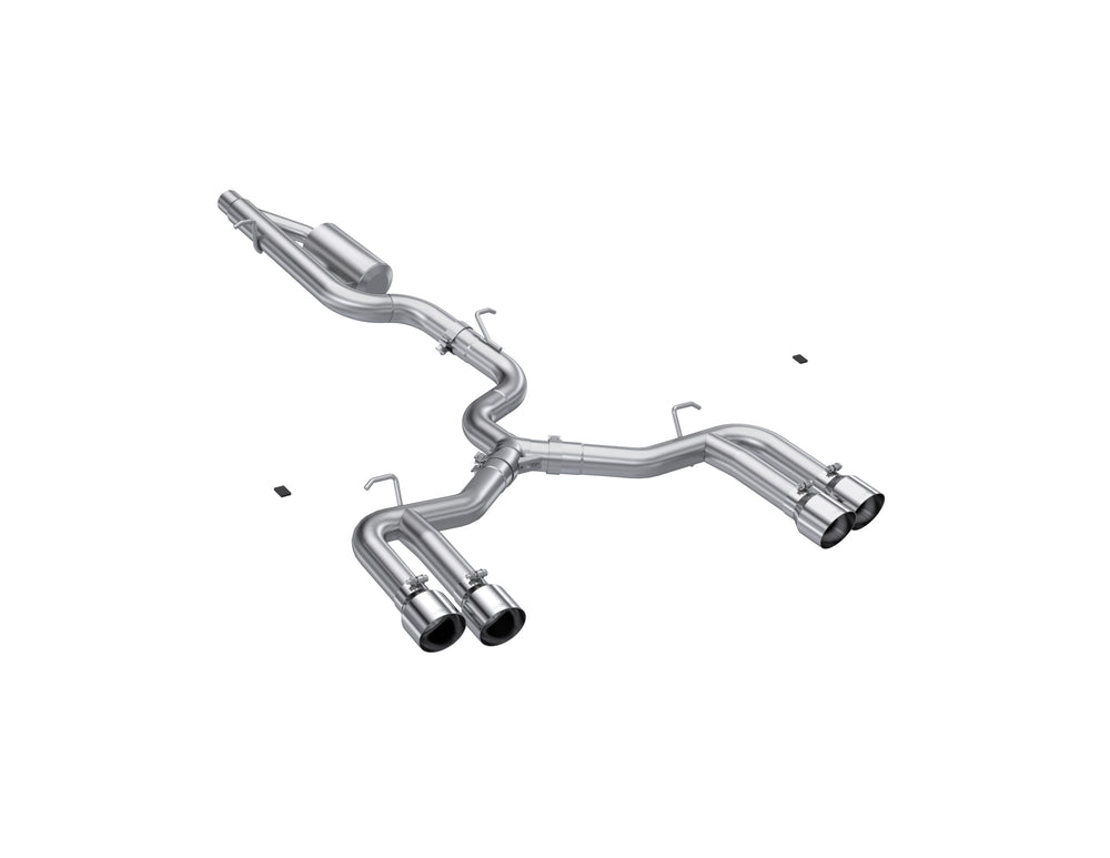MBRP Exhaust 3" Cat Back, Quad Split Rear, T304