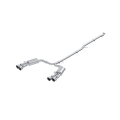 MBRP Exhaust 2.5" Cat Back, Quad Split Rear, with Polished Tips AL