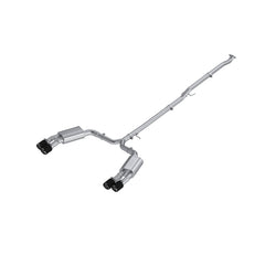 MBRP Exhaust 2.5" Cat Back, Quad Split Rear, with Carbon Fiber Tips T304