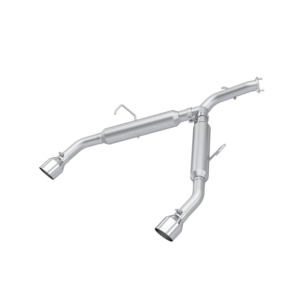 MBRP Exhaust 2.5in. Axle-Back; Dual Split Rear Exit; AL