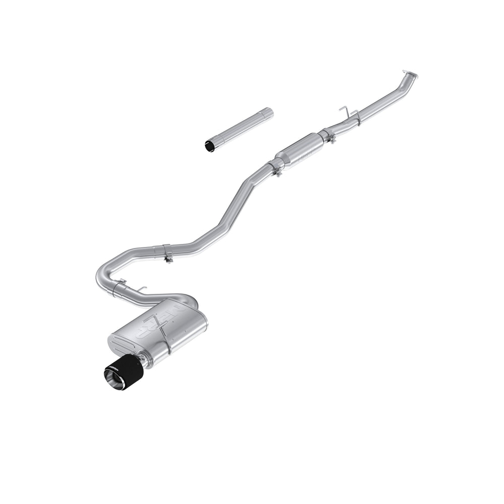MBRP Exhaust 2.5" Cat Back, Single Rear Exit, T304 with CF Tips