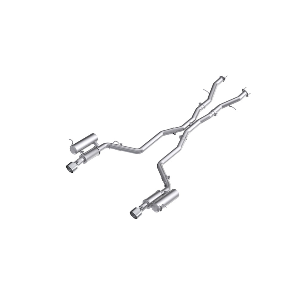 Aluminized Steel, 3" Cat Back, Dual Rear with Tips