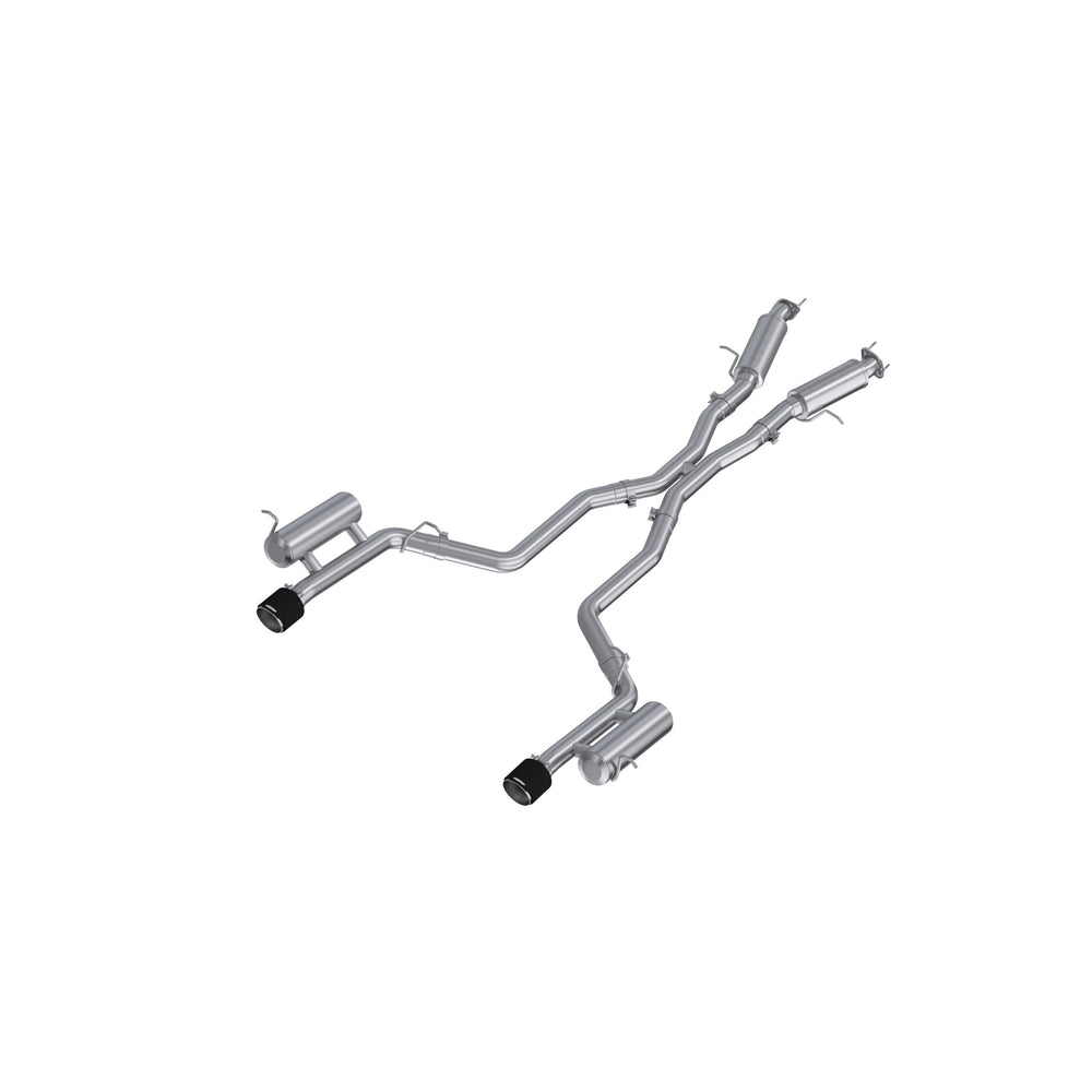 MBRP Exhaust S51093CF MBRP 3in Cat-Back, Dual Rear Exit, T304, CF Tips, Street