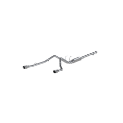 MBRP Exhaust 2 1/2in. Cat Back; Dual Split Rear; T409 (through stock bumper)
