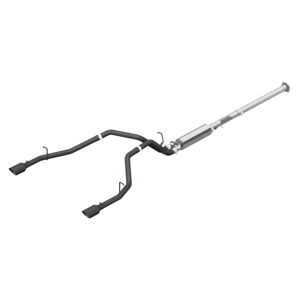 MBRP Exhaust 2 1/2" Cat Back, Dual Split Rear, Black Coated