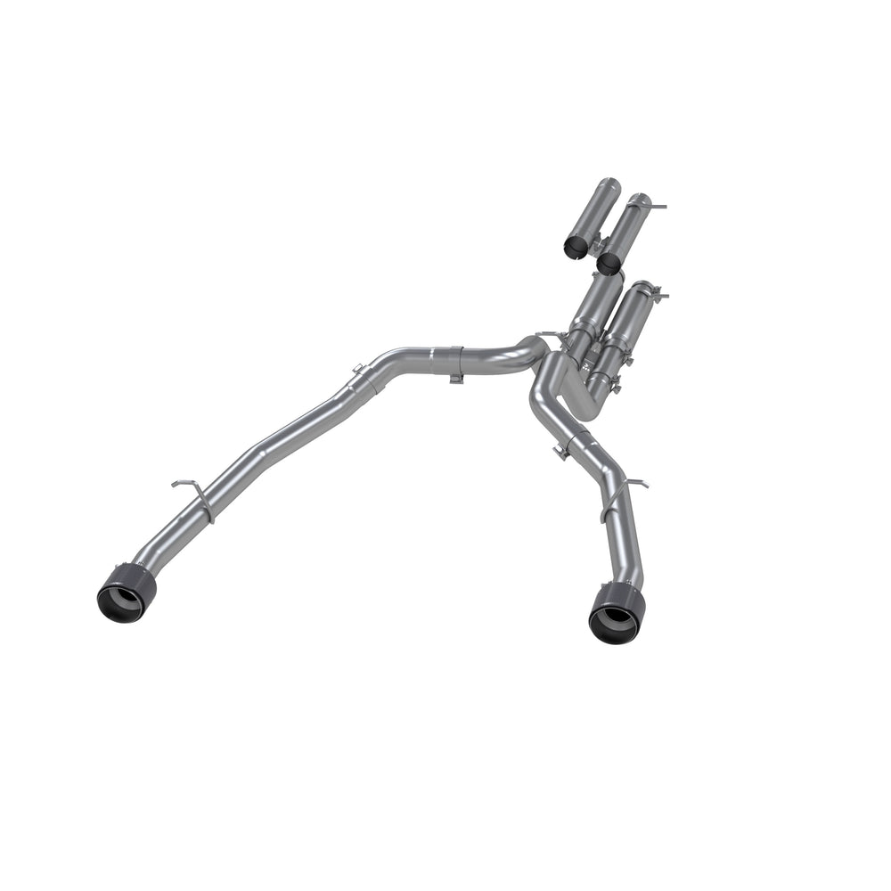 MBRP Exhaust 3in. Cat Back; Dual Split Rear; T304 with Carbon Fiber Tips