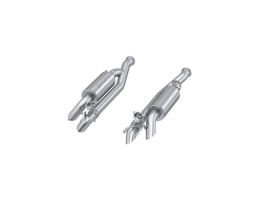 MBRP Exhaust 2.5in. Cat-Back; Dual Split Quad Rear; Active; T304