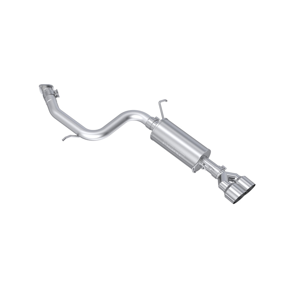 MBRP Armor Lite 2.5-Inch Axle-Back Single Side with Dual Outlet Polished Tip.