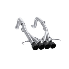 MBRP Exhaust 3in. Muffler Bypass Axle Back; with Quad 4in. BLK Tips; T304