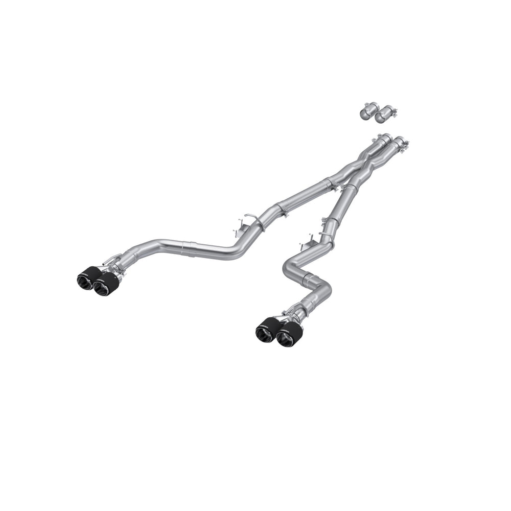 MBRP Exhaust 3in. Cat Back; Dual Rear; Quad Tips