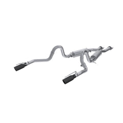 MBRP Exhaust 2.5in. Cat Back; Dual Split Rear; 3.5in. Black tips; AL