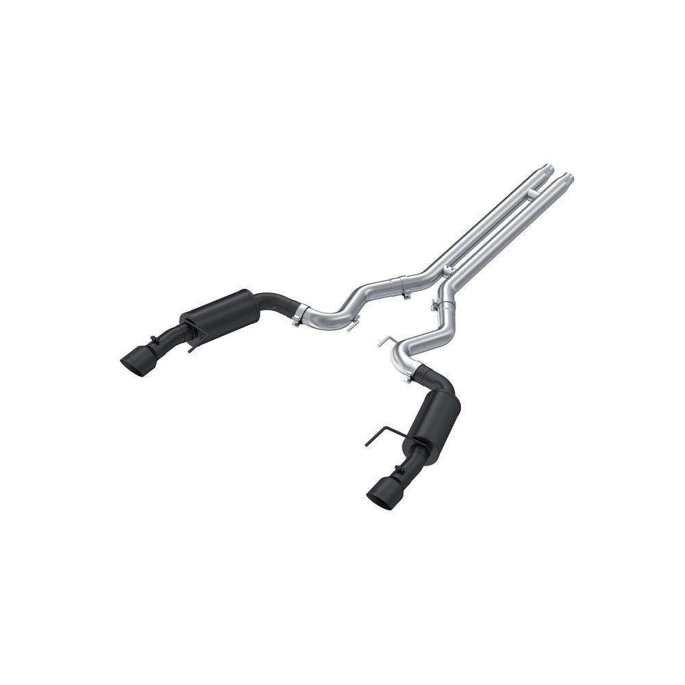 MBRP Exhaust 3in. Cat Back; Dual Split Rear; Street Version; 4.5in. tips; Black Coated