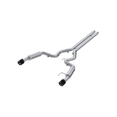 MBRP Exhaust 3in. Cat Back; Dual Split Rear; Race Version; 4.5in. CF tips; T304