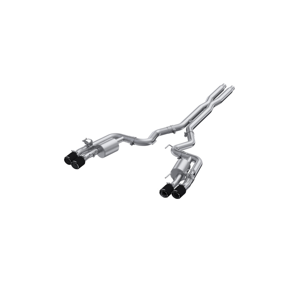 MBRP Exhaust 3in. Cat Back; Quad Rear Exit; T304; CF Tip: Active