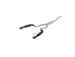 MBRP Exhaust 3in. Cat Back; Dual Split Rear; Race Version; 4.5in. tips; Black Coated
