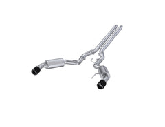 MBRP Exhaust 3in. Cat Back; Dual Split Rear; Street Version; 4.5in. CF tips; T304