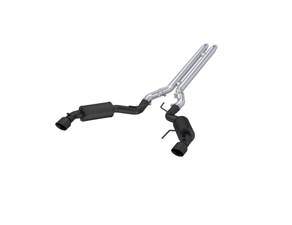 MBRP Exhaust 3in. Cat Back; Dual Split Rear; Street Version; 4.5in. tips; Black Coated