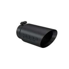 MBRP Exhaust T5053BLK Tip. 5in. O.D.. Dual Wall Angled. 4in. inlet 12in. Length. BLK