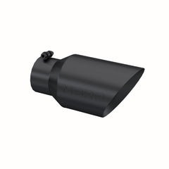MBRP Exhaust T5072BLK Tip. 6in. O.D. Dual Wall Angled 4in. inlet 12in. Length. BLK.
