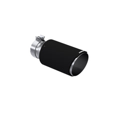 MBRP Exhaust T5072CF Tip 6in OD, Angle Cut End, 4in inlet, 12in length, T304 CF.