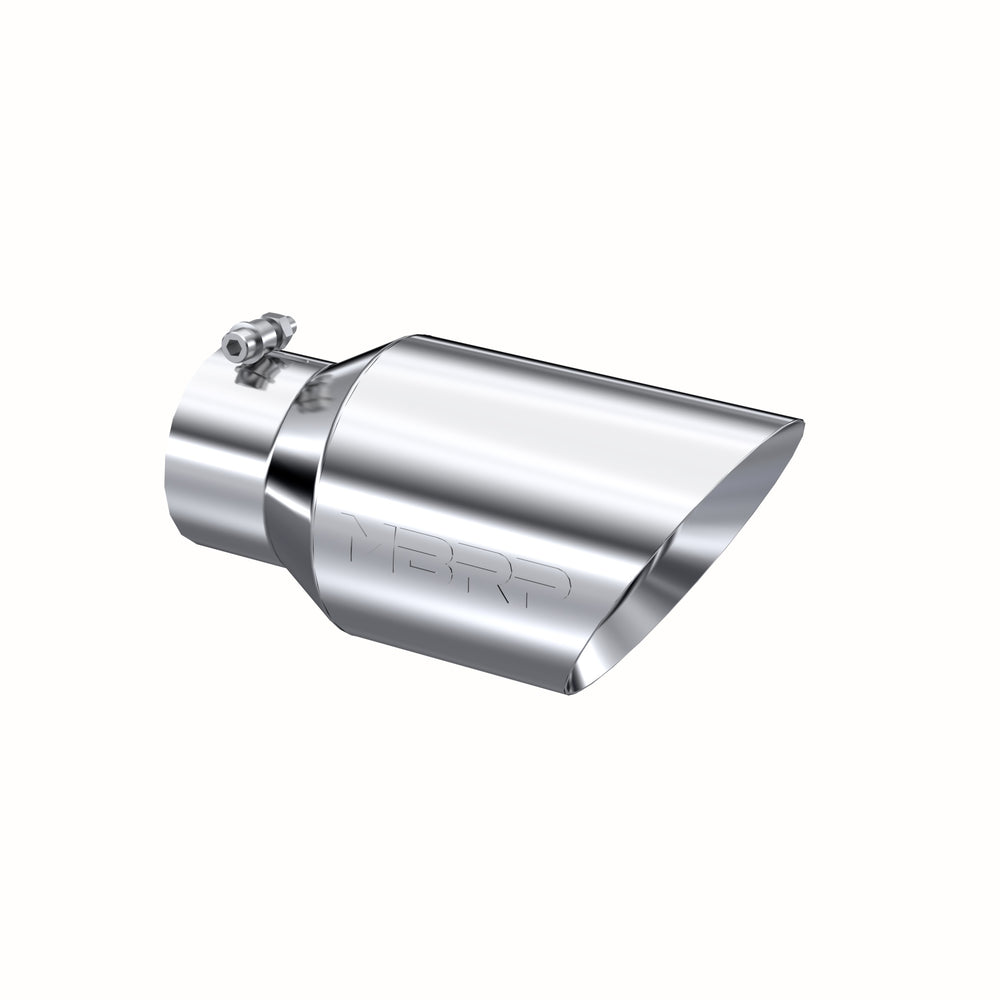MBRP Exhaust T5072 Tip. 6in. O.D. Dual Wall Angled 4in. inlet 12in. length. T304.