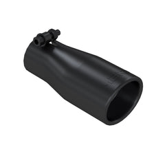 MBRP Exhaust T5116BLK Tip. 3 in. O.D. Oval 2in. inlet 7 1/16in. length. BLK.