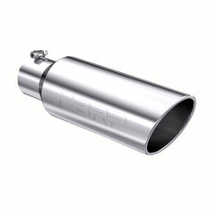 MBRP Exhaust T5130 Tip. 6in. O.D.. Rolled end. 4in. inlet 18in. in length. T304.