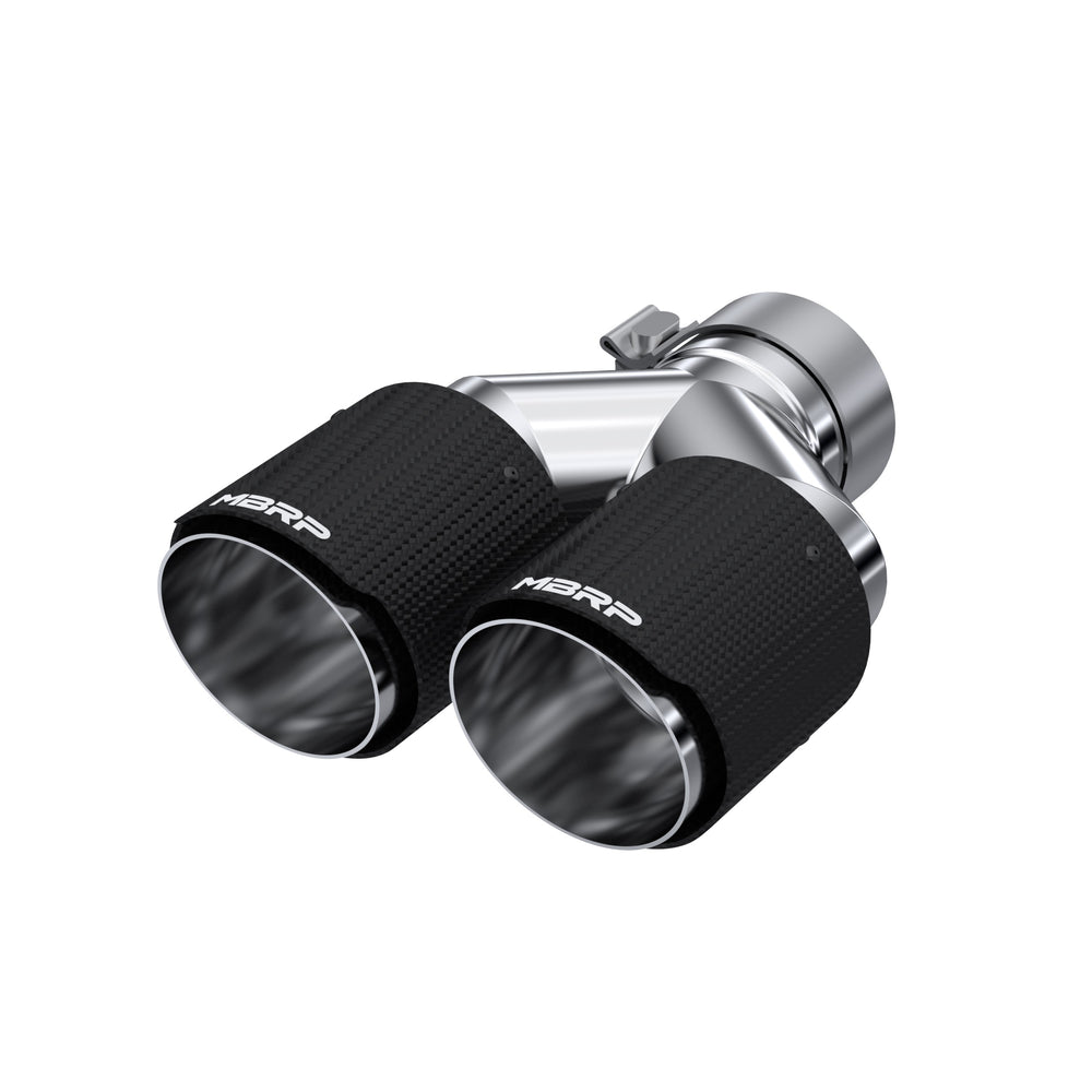 MBRP Exhaust T5182CF Tip. 4in. O.D Out. 3in. ID. Dual Wall. CF T304