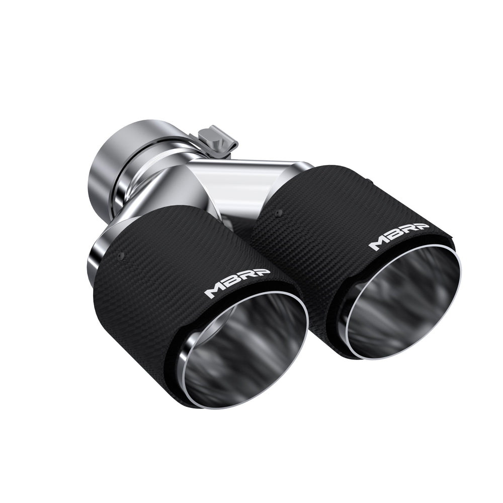 MBRP Exhaust T5183CF Tip. 4in. O.D Out. 3in. ID. Dual Wall. CF T304