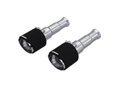 MBRP Exhaust 5in. OD Dual Wall Angle Cut Carbon Fiber Exhaust Tips, Sold in Pairs.