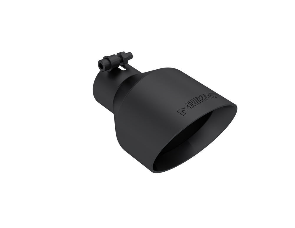 MBRP Exhaust T5203BLK 2.5in ID, 5in OD, 8in Length, Angled, BLK.
