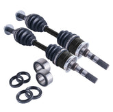 Kawasaki Bayou 300 400 Front Axles and Wheel Bearing Set 1989 - 2005