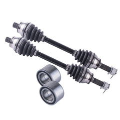 Polaris Hawkeye Sportsman 300 400 Front Axles and Wheel Bearing Set 2006 - 2010