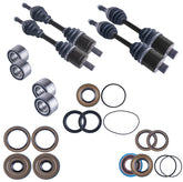 Polaris Sportsman 400 500 600 700 800 MV7 Front & Rear CV Axles Wheel Bearings Differential Seals Bundle