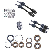 Polaris Sportsman 335 400 500 Worker Front & Rear CV Axles Wheel Bearings Differential Seals Bundle