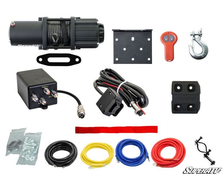 3500 Lb. UTV/ATV Winch (With Wireless Remote & Synthetic Rope)