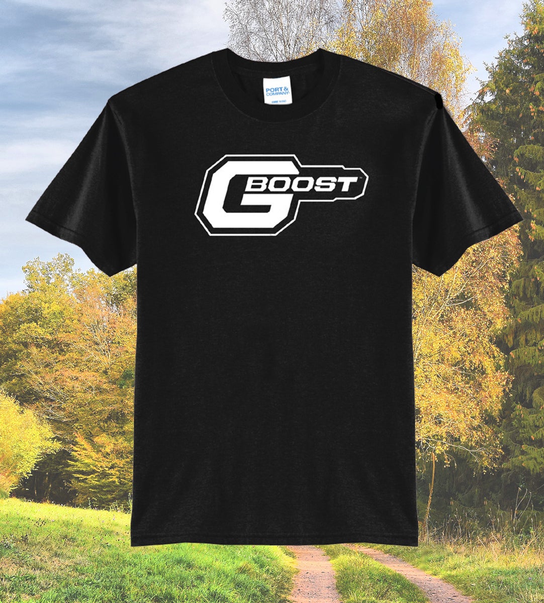 Gboost T-Shirt - BLACK w/WHITE Logo