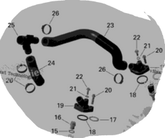 CANAM VTWIN WATER NECK GASKETS (2)