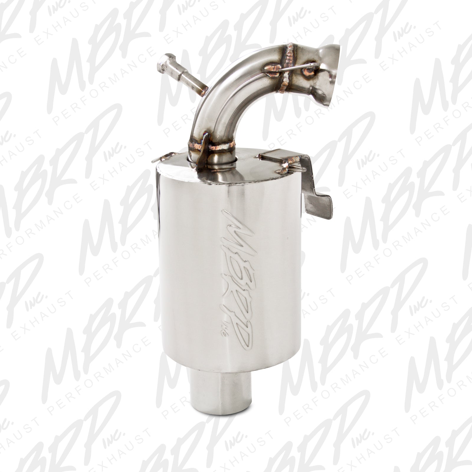 MBRP Exhaust 126T209 Trail Muffler. Slip-on Design. Packed Muffler.