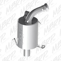 MBRP Exhaust 127T209 Trail Muffler. Bolt-on Design. Packed Muffler.