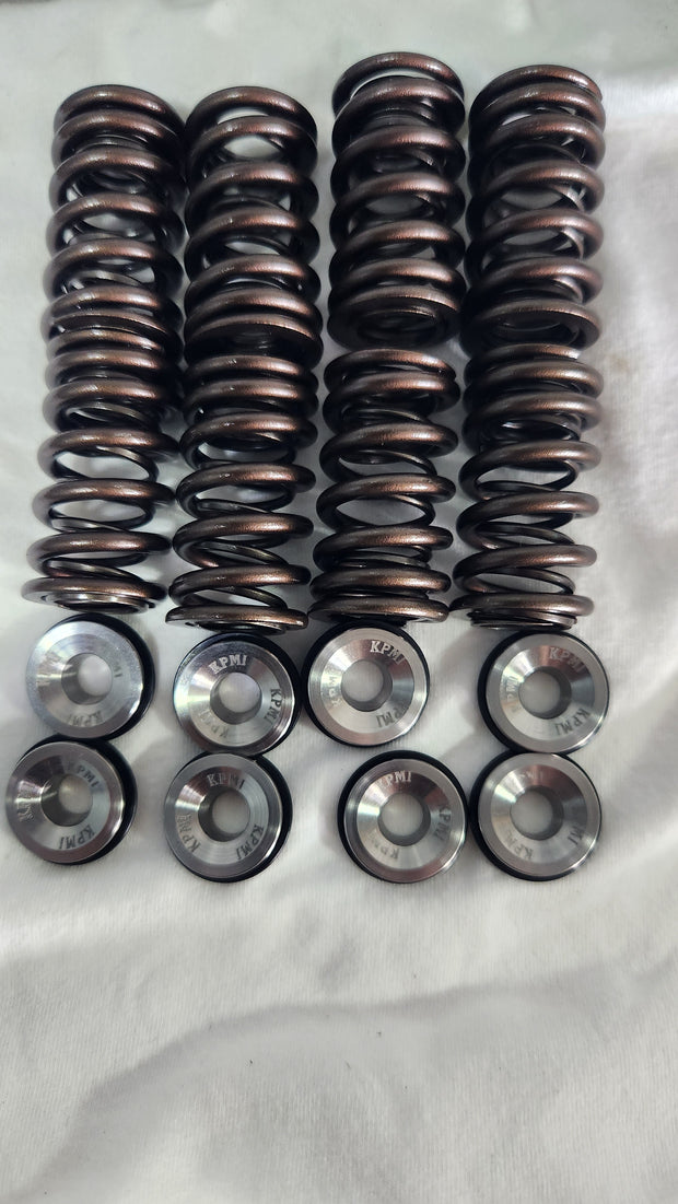 KIBBLEWHITE CANAM VTWIN DUAL RATE VALVE SPRINGS AND TITANIUM RETAINERS