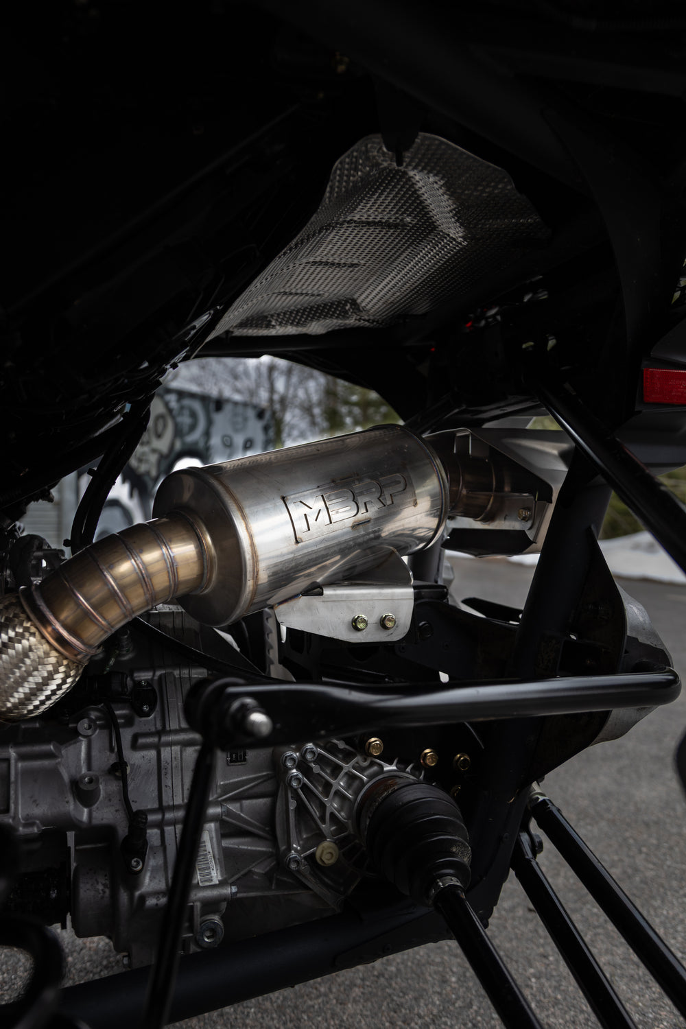 Can-Am Single Slip-on Muffler, Quiet