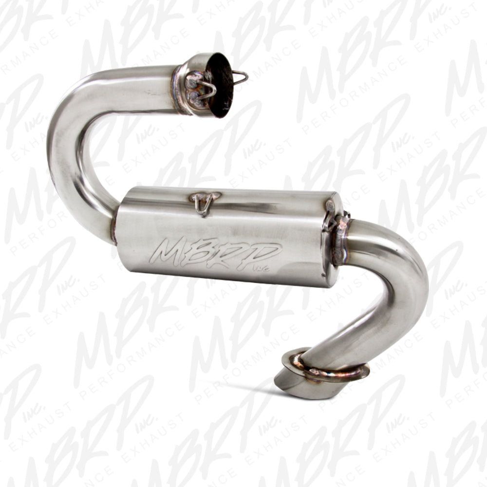 MBRP Exhaust 4110210 Race Muffler. Slip-on Design. Packed Muffler.